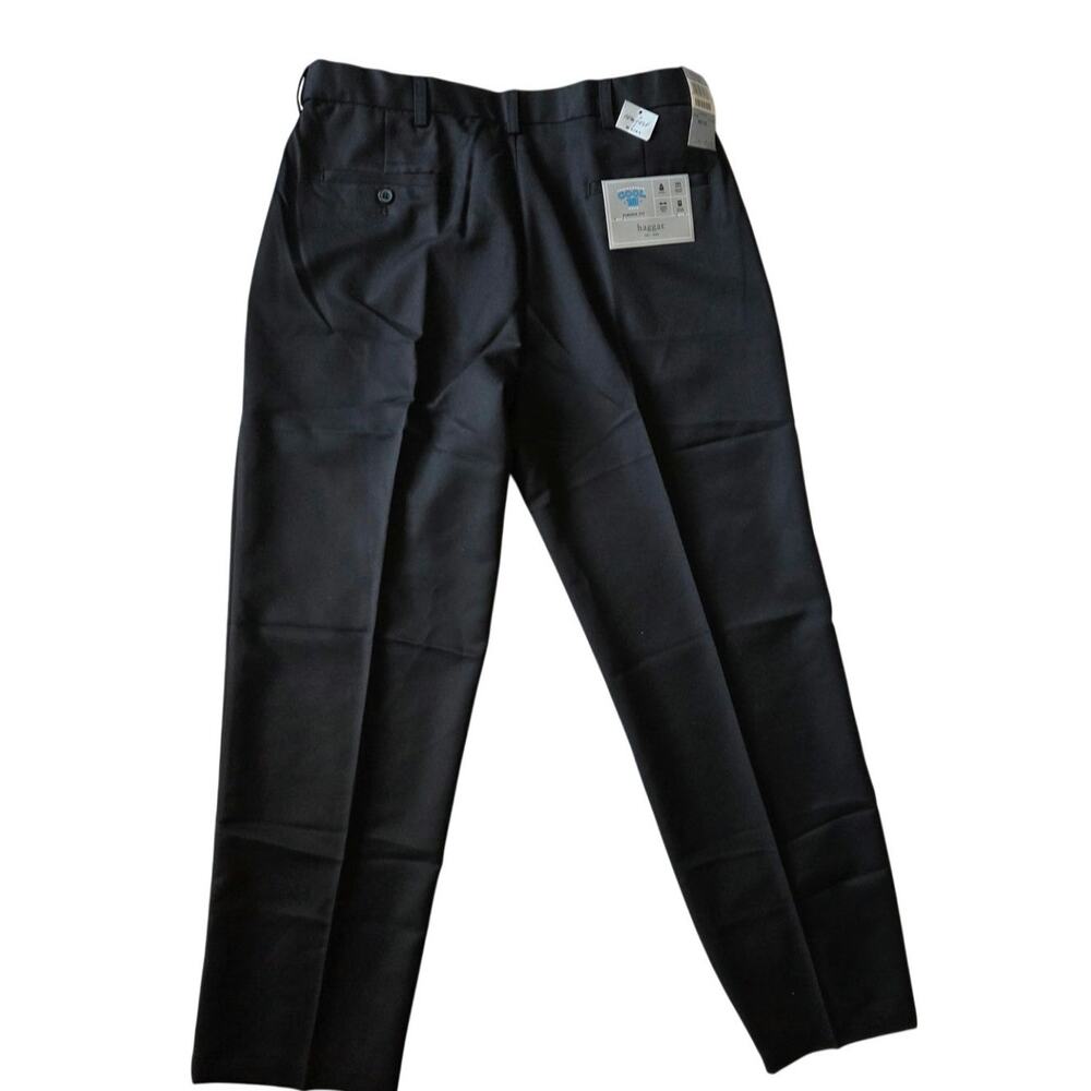 Haggar Mens Pants Sz 36W x 32L Cool 18 Performance Comfort Waist NWT